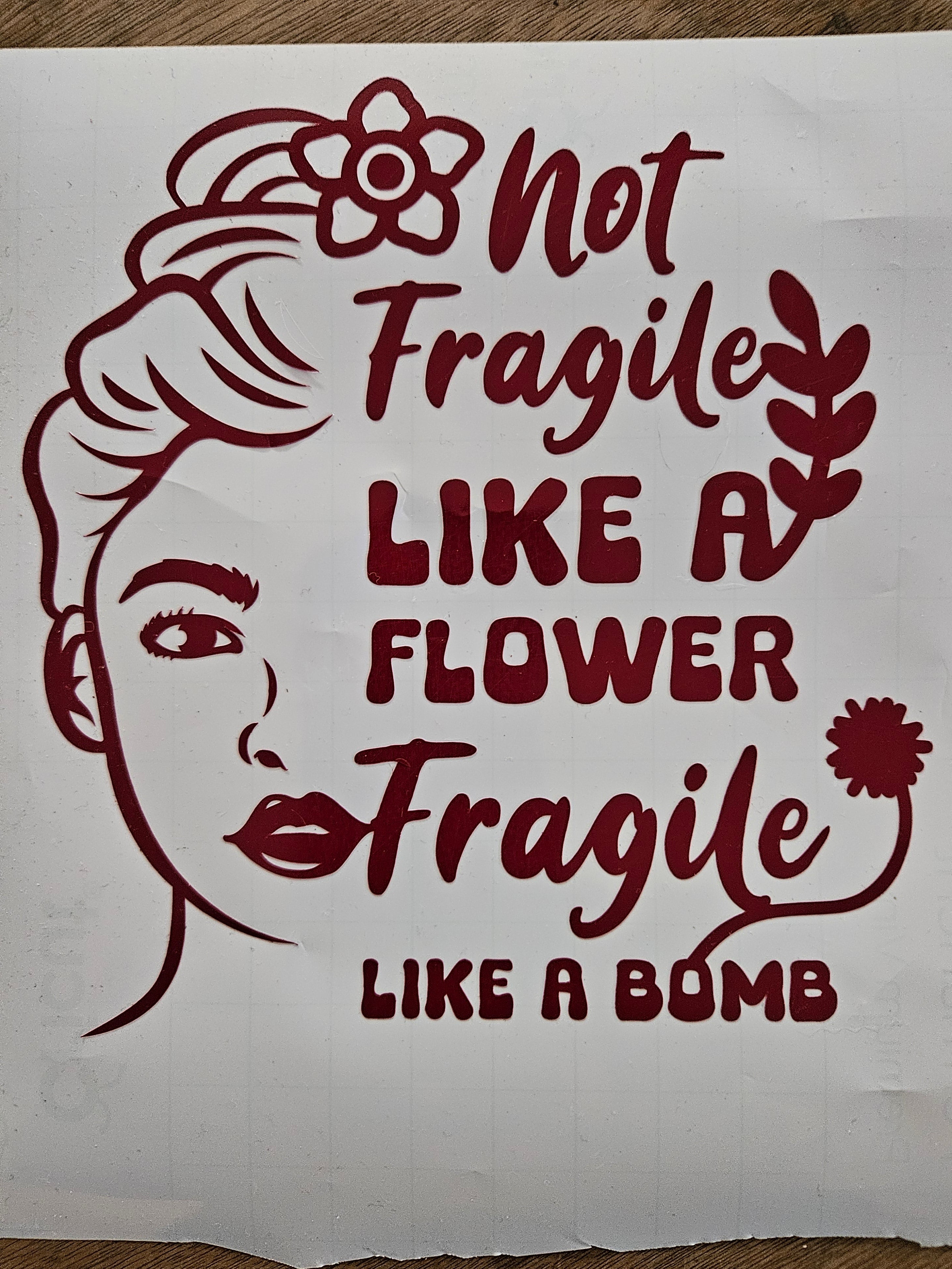 Not a Flower Sticker
