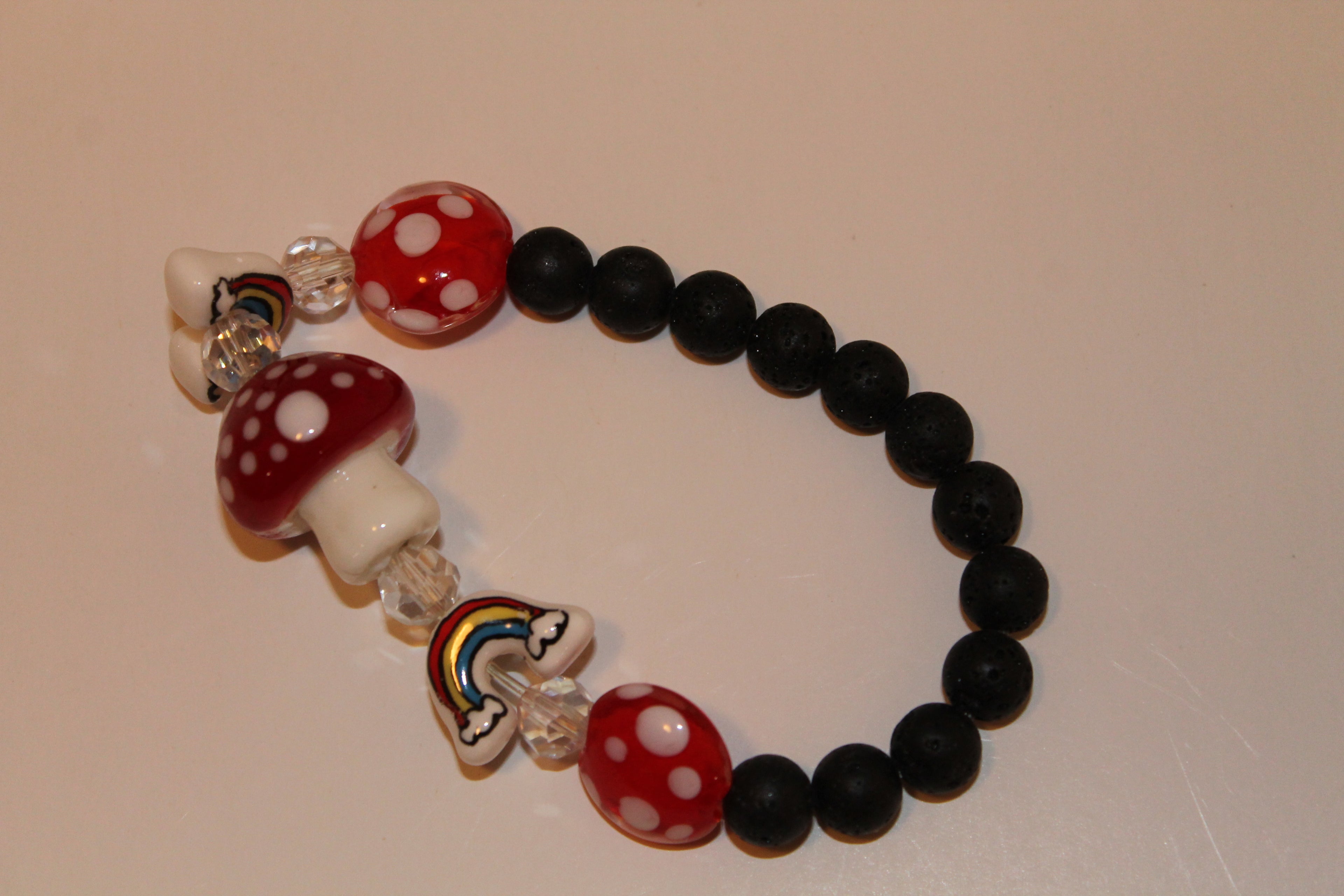 Rainbow Mushie Diffuser Bracelet