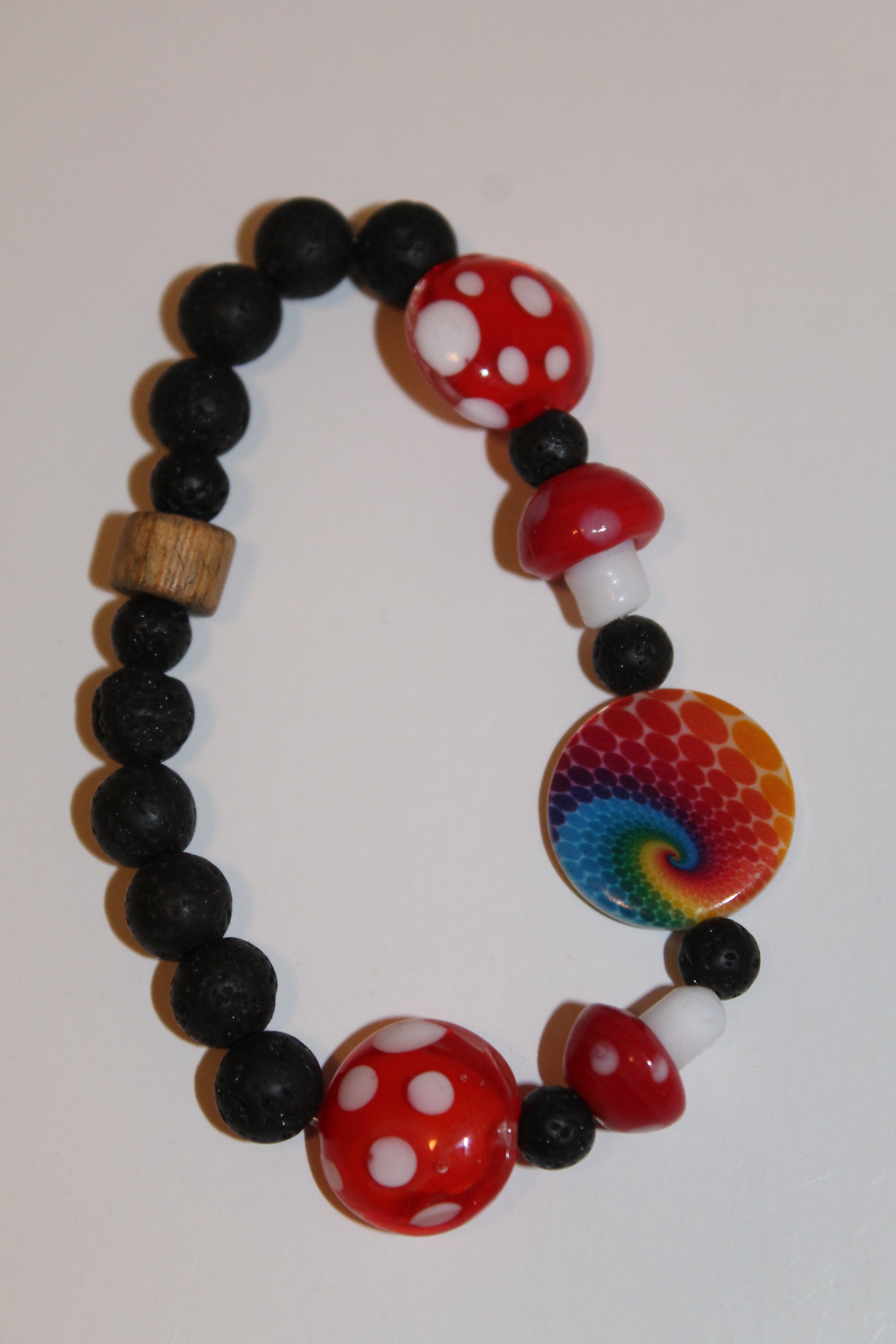 Rainbows and Mushrooms Diffuser Bracelet