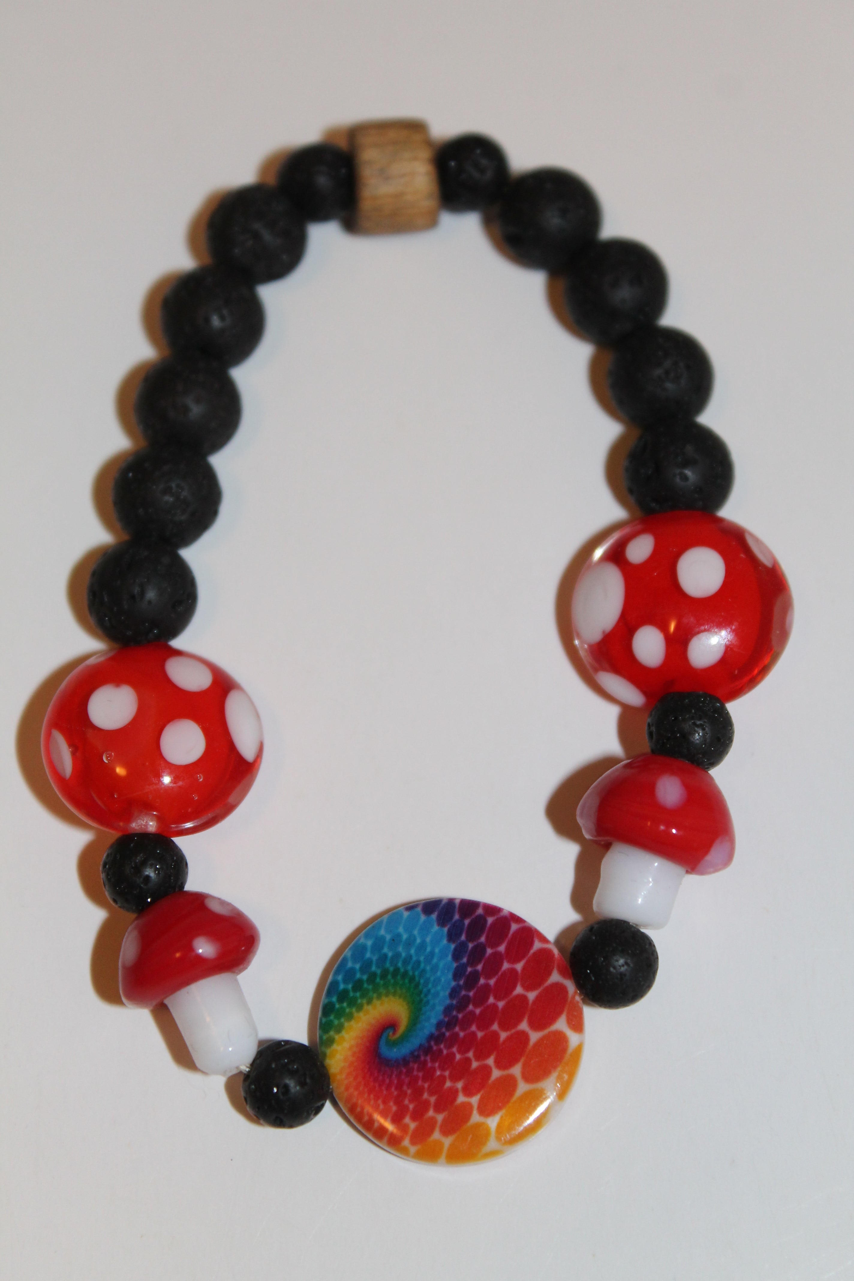 Rainbows and Mushrooms Diffuser Bracelet