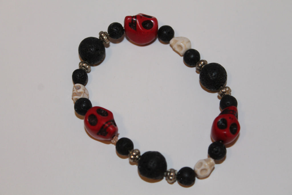 Skully Skulls Diffuser Bracelet