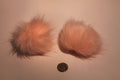 Cotton Candy Pom Pom Pair