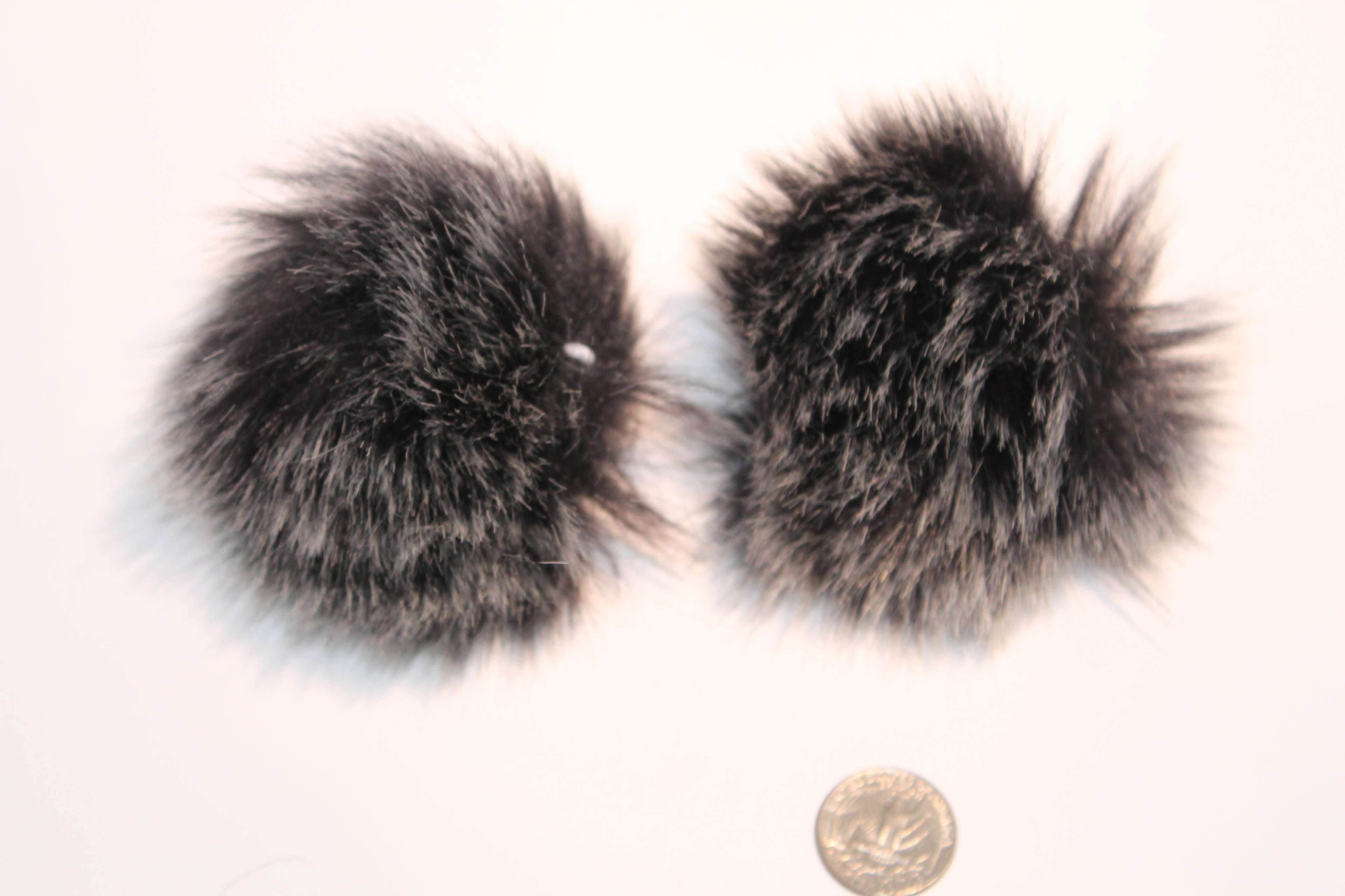Skunked Pom Pom Pair