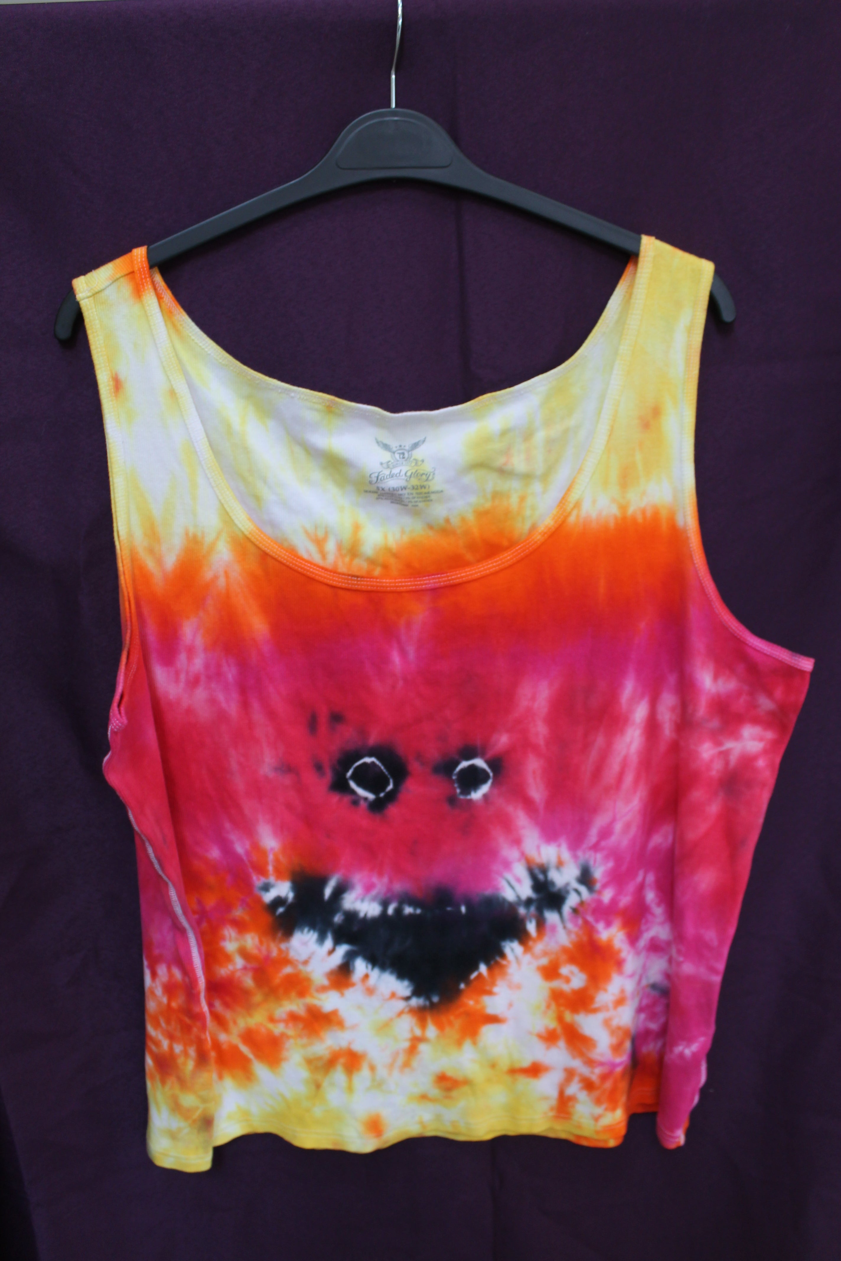 Let Your Light Shine Tie Dye Tank