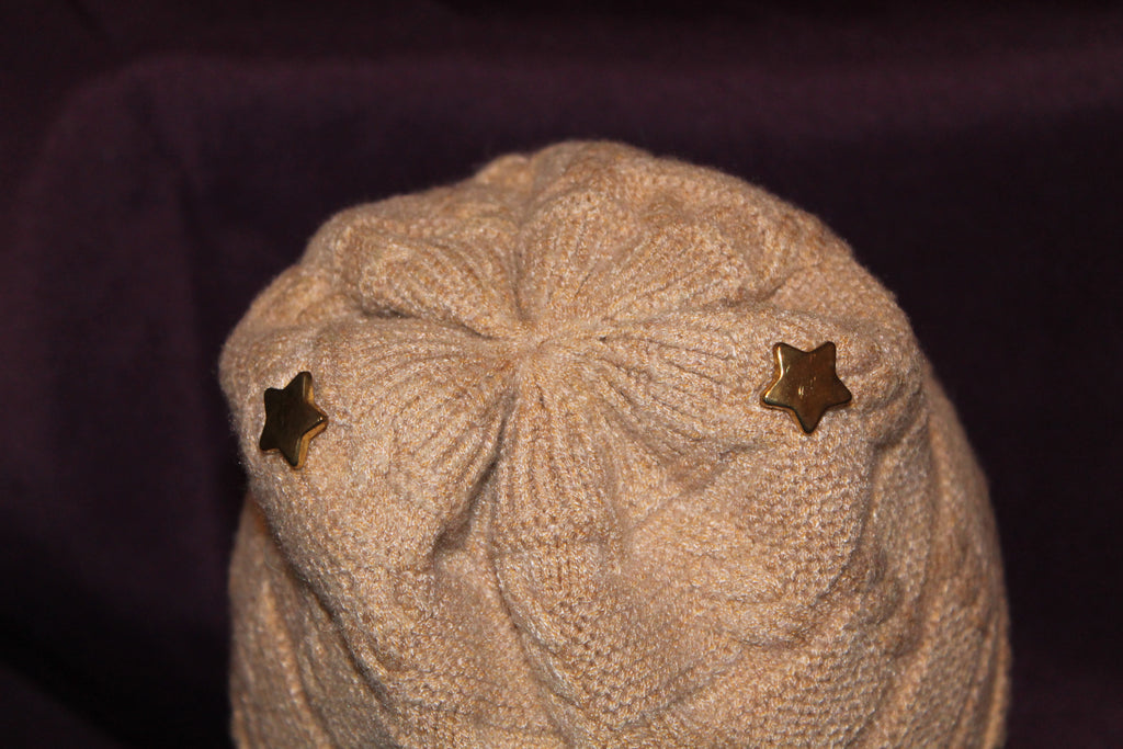 Tan Beanie with Style