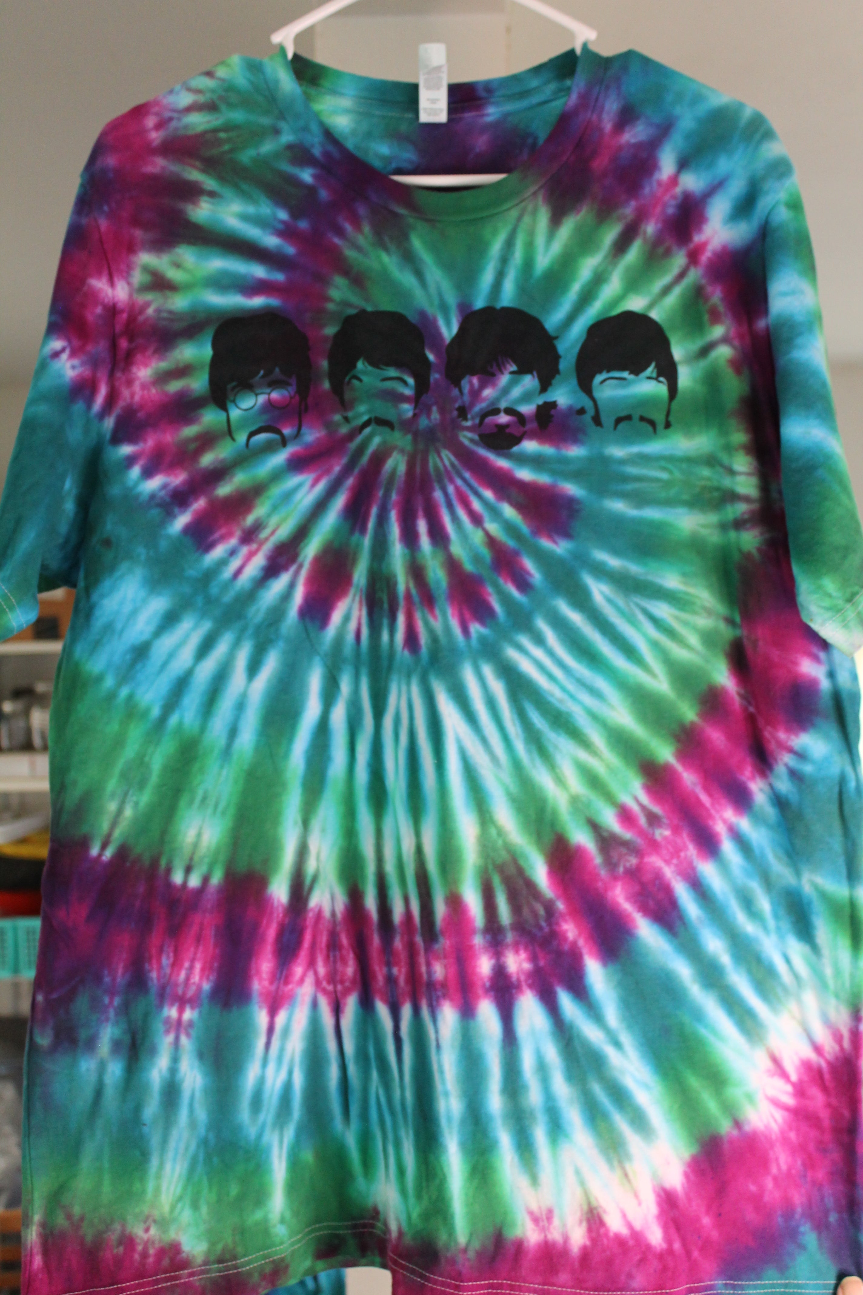 Fab Four Men's Tie Dye Tee Shirt